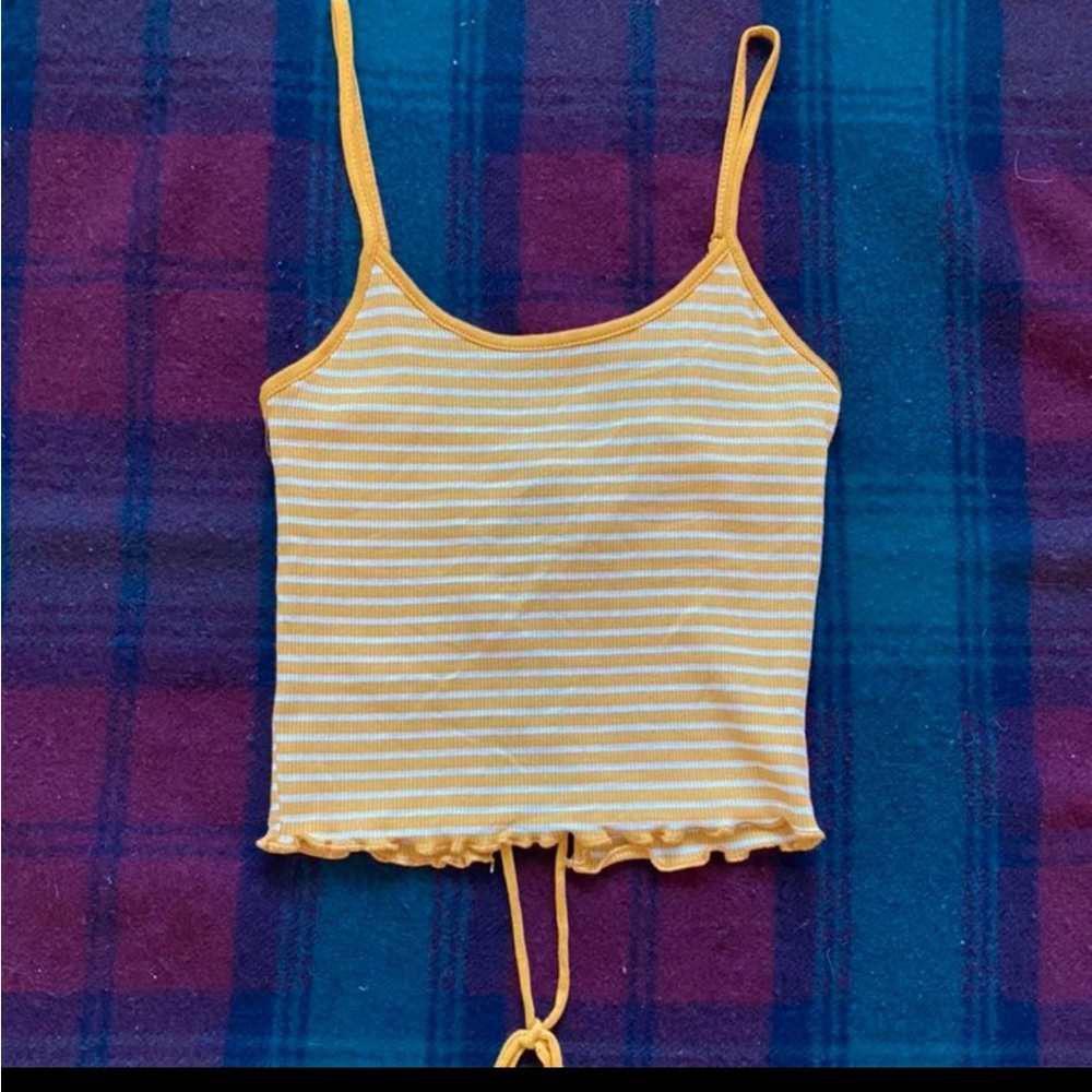 Striped Yellow Tank Top